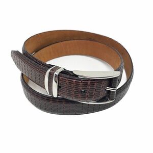 Tulliani Men’s Brown Italian Calfskin Leather Belt Size 36